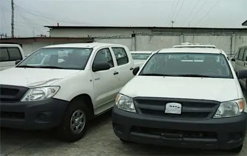 Fleet of light-duty pickup vehicles